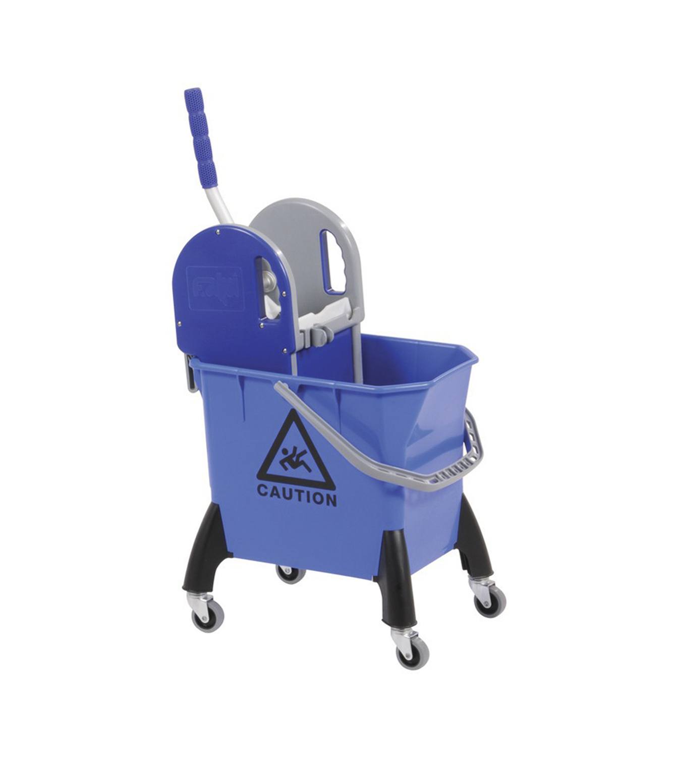 Rolemmer kunstof met drukpers, blauw