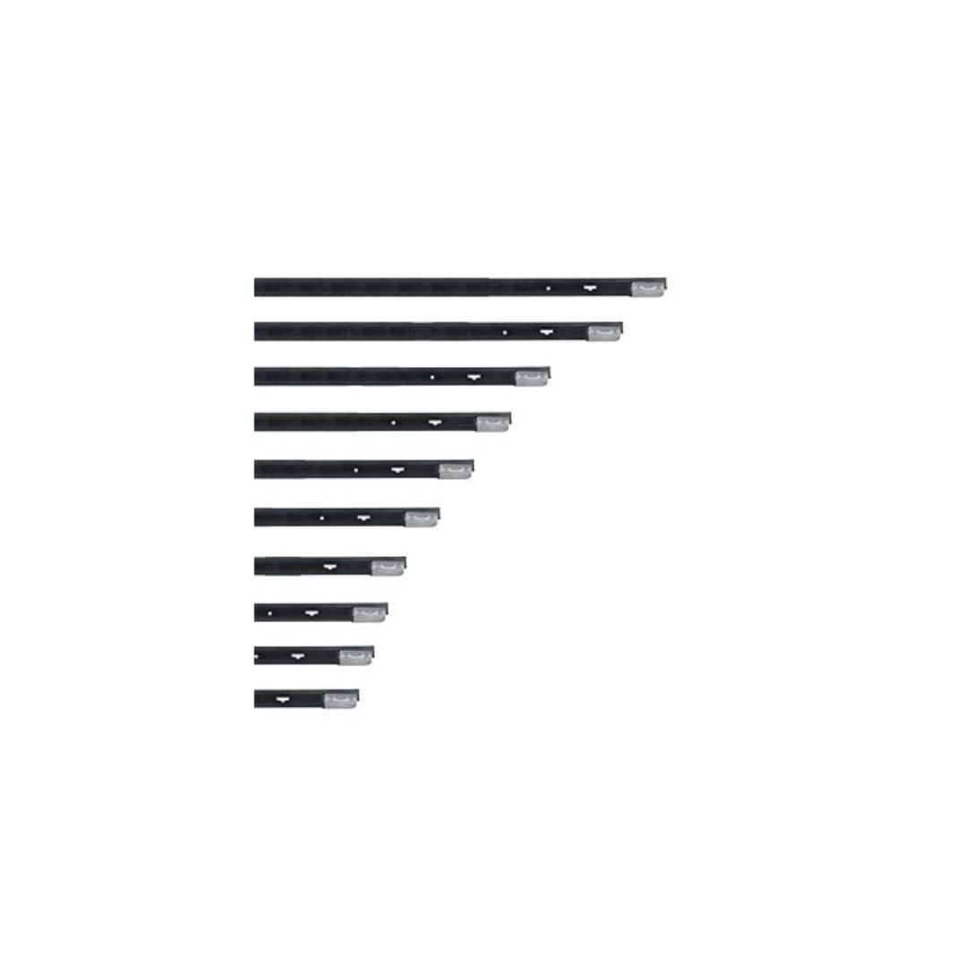 *ErgoTec®-NINJA aluminium rail met Soft rubber