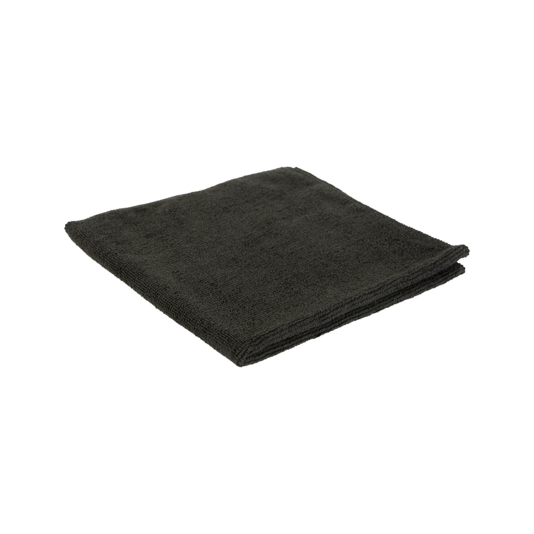 Microvezeldoek/bardoek, 40x40cm, zwart - set van 5