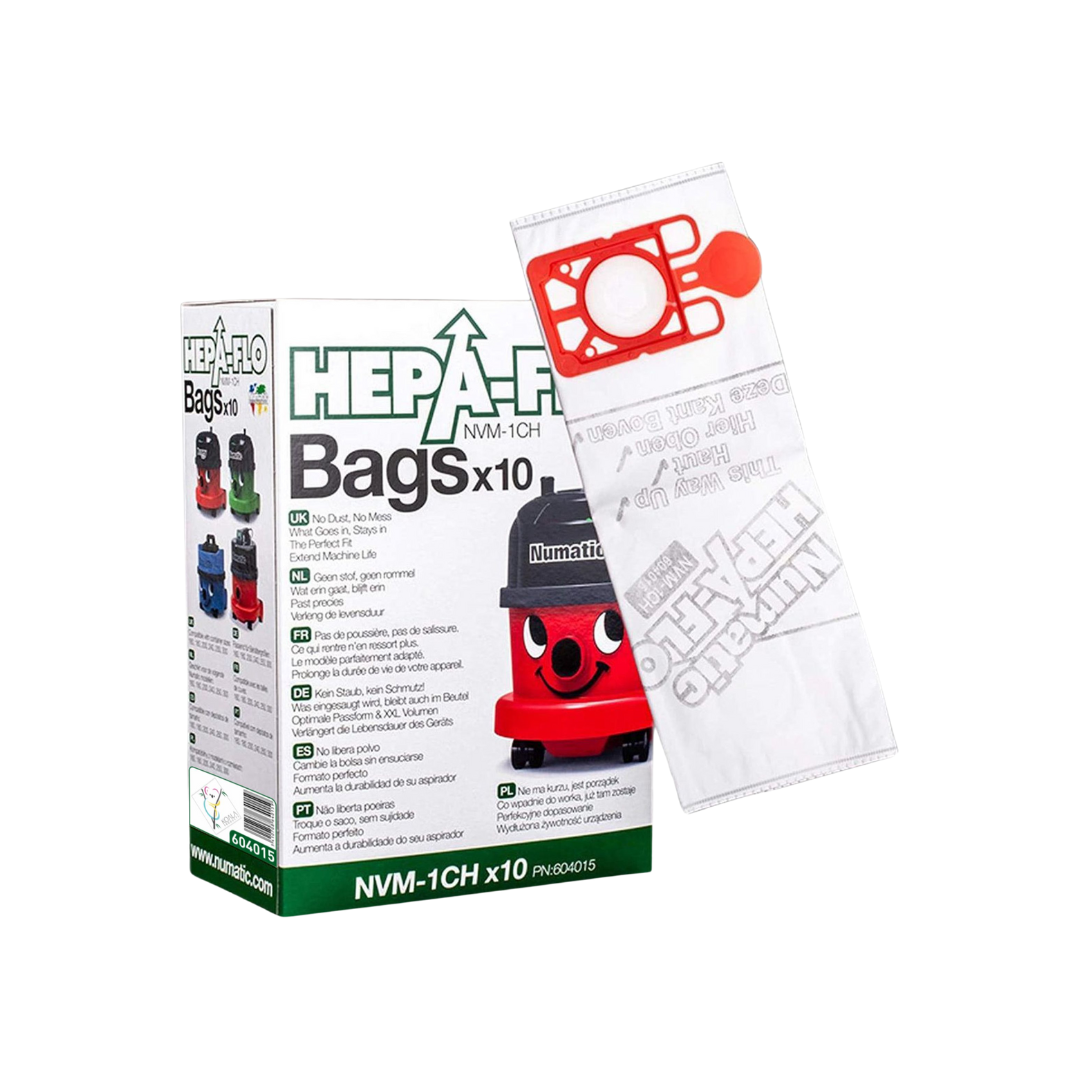 Numatic Koala NVM-1CH Hepaflo Stofzak 10st (voor PPR-240, RSB150-NX, NBV190-NX)