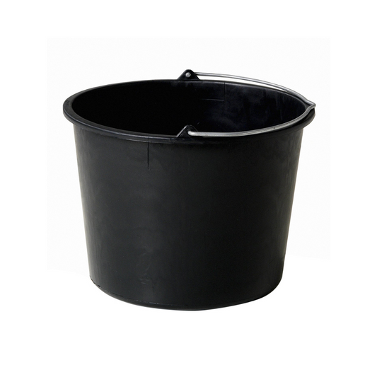 Zwarte stevige emmer