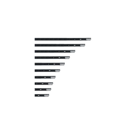 *ErgoTec®-NINJA aluminium rail met Soft rubber